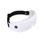 White Touch-Control Rechargeable Heated  Eye Massager for Daily Use
