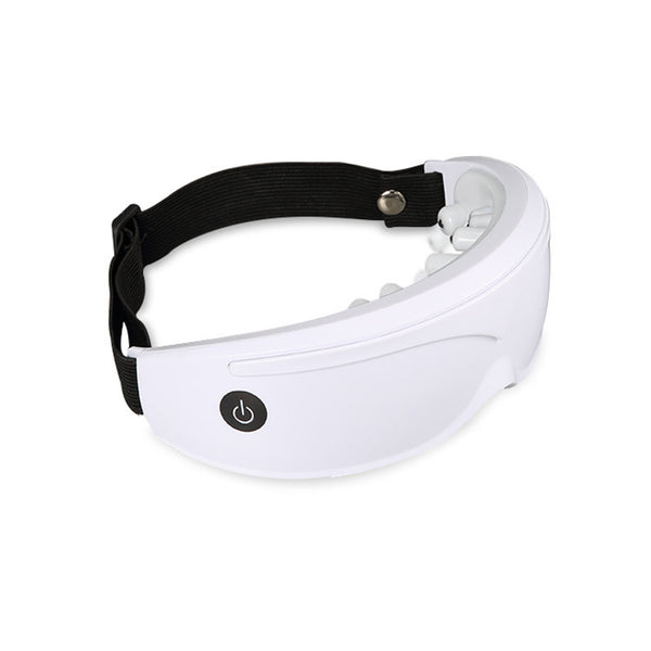 White Touch-Control Rechargeable Heated Eye Massager for Daily Use