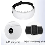 White Touch-Control Rechargeable Heated  Eye Massager for Daily Use