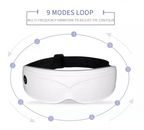 White Touch-Control Rechargeable Heated  Eye Massager for Daily Use
