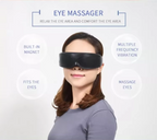 White Touch-Control Rechargeable Heated  Eye Massager for Daily Use