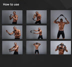 Gray black Adjustable U-Shaped Arm Exerciser - For Home Fitness Strength Training (30kg)