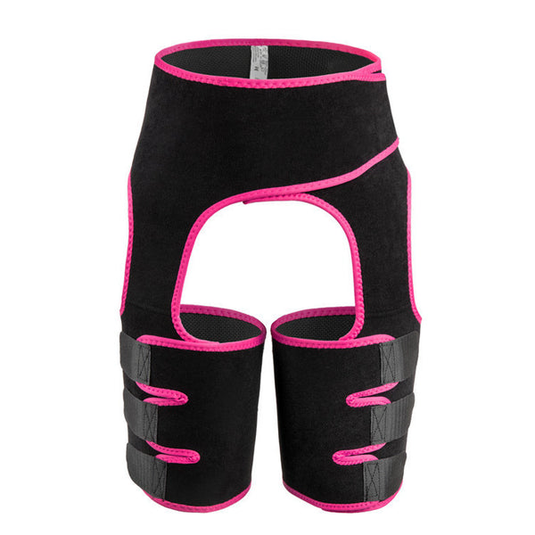 Pink Women's 3-in-1 Body Shaper: Waist Cincher, Thigh Slimmer, Glute Lifter - Workout Gear (Size : S/M)