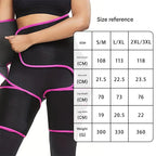 Pink Women's 3-in-1 Body Shaper: Waist Cincher, Thigh Slimmer, Glute Lifter - Workout Gear (Size : L/XL)