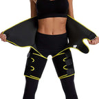 Yellow Women's 3-in-1 Body Shaper: Waist Cincher, Thigh Slimmer, Glute Lifter - Workout Gear (Size : XXL/XXXL)