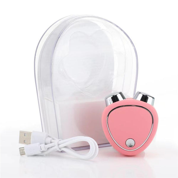 Pink Microcurrent Face Lifting Massager