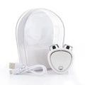 White Microcurrent Face Lifting Massager - Sonic Vibration, V-Shape Sculpting