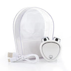 White Microcurrent Face Lifting Massager - Sonic Vibration, V-Shape Sculpting
