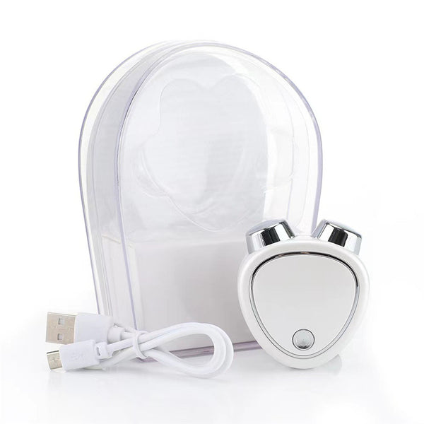 White Microcurrent Face Lifting Massager