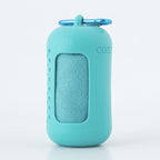 Light Blue Quick Dry Cooling Towel Set (2 Pack) - Microfiber Sport Towels with Silicone Cases & Carabiners