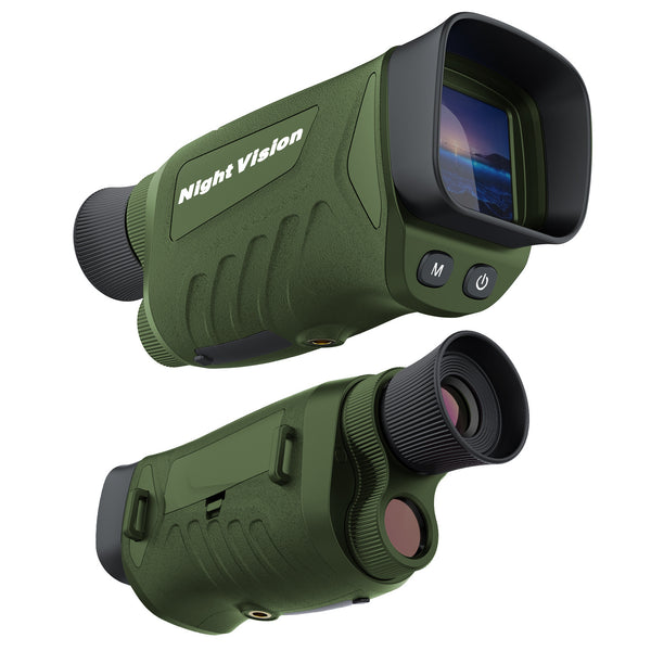 Green HD Digital Night Vision Monocular with Infrared Scope