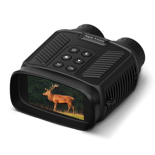 Black 4K Ultra HD Night Vision Binoculars for Outdoor Observation