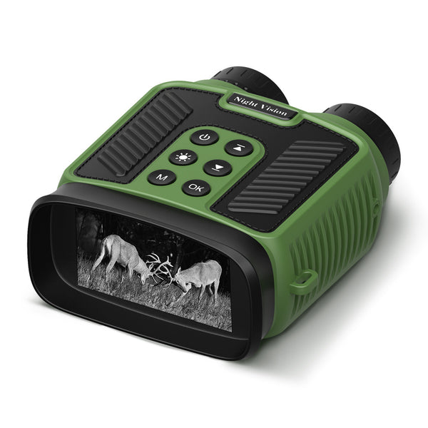 Green 4K Ultra HD Night Vision Binoculars for Outdoor Observation
