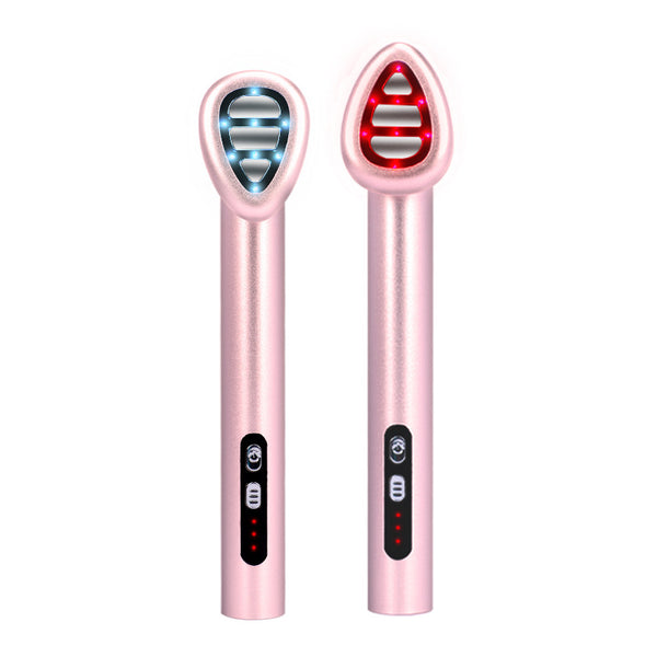 7-in-1 LED Facial Therapy Wand with 180 Rotatable Head (Pink)