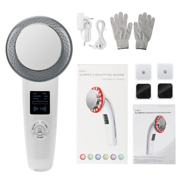 6-in-1 Ultrasonic Slimming & Beautifying RF Device (White)