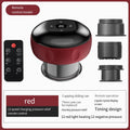 Smart Electric Cupping Therapy Massager - Adjustable Suction & Heat, Red Light Therapy, USB-C Rechargeable(Red)