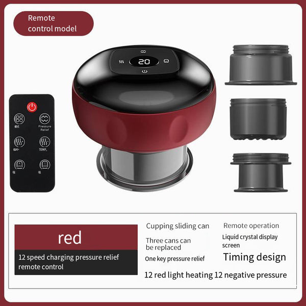Smart Electric Cupping Therapy Massager (Red)