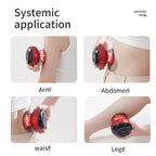 Smart Electric Cupping Therapy Massager - Adjustable Suction & Heat, Red Light Therapy, USB-C Rechargeable(Red)