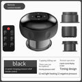 Smart Electric Cupping Therapy Massager - Adjustable Suction & Heat, Red Light Therapy, USB-C Rechargeable(Black)