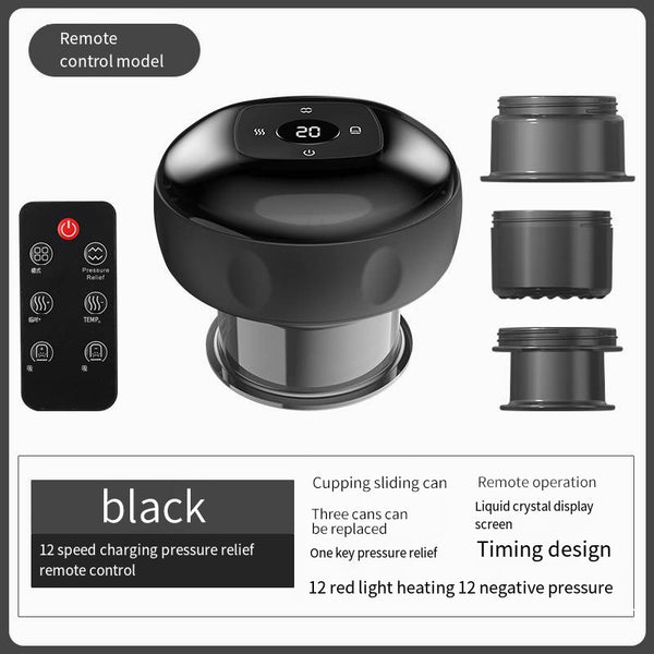 Smart Electric Cupping Therapy Massager (Black)