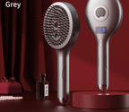 4-in-1 SPA Scalp Care Massage Comb - Red Light Therapy, Nano Steam & Vibration, USB-C Rechargeable(grey)