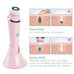 4-in-1 Electric Facial Cleansing Brush & Massager - IPX6 Waterproof, 3 Speeds, Bi-Directional Spin, USB Rechargeable(white)