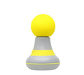 Mini Electric Fascia Massage Gun - Portable Deep Tissue Percussion Massager with Quiet Motor(Yellow)