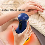 Electric Cupping & Gua Sha Massager - 9 Levels Heat & Suction, Red Light Therapy, USB-C Rechargeable(White)