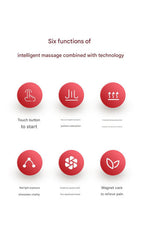 Smart Electric Cupping & Gua Sha Massager with Red Light Therapy & Magnetic Stones - 5 Levels, Rechargeable(white)