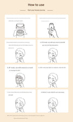 Multi-Function Facial Beauty Device - 6 Modes, 3 Intensity Levels, LED Therapy & Magnetic Charging(white)