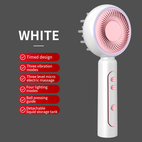 White Advanced Scalp Therapy Comb EMS & Serum Applicator