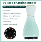 Gradient white green Portable Electric Cupping Therapy Device - Adjustable Intensity & Heat