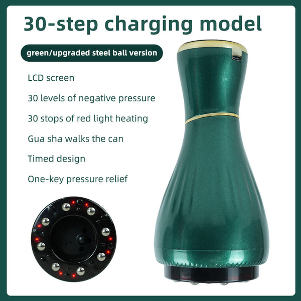 Green Portable Electric Cupping Therapy Device