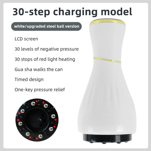 White Portable Electric Cupping Therapy Device