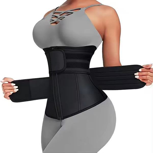 Size M Black Womens Sweat-Enhancing Waist Trainer Belt