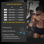 Size XL Green Heavy Duty Workout Gloves with Wrist Support - Anti-Slip Gel Padded Gym Gloves for Weightlifting, Training & Fitness