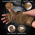 Size XXL Green Heavy Duty Workout Gloves with Wrist Support - Anti-Slip Gel Padded Gym Gloves for Weightlifting, Training & Fitness