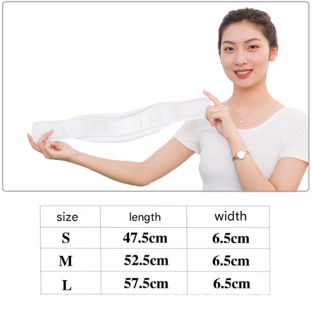 Size S White Adjustable Cervical Collar Neck Brace - Breathable Support for Pain Relief & Posture