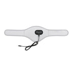 Light Grey Heated Vibrating Neck Wrap - USB Powered Massager for Soothing Pain Relief with 3 Heat & 3 Vibration Modes