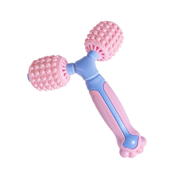 Y-Shaped Dual Roller Massager for Deep Tissue Muscle Comfort