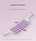 Pink Four-Row Bendable Massage Roller - Muscle Relaxation and Sensory Integration Training for Children