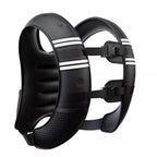 Black Gym Partner Weighted Vest - Adjustable & Reflective for Running, Training & Strength Building(8KG)