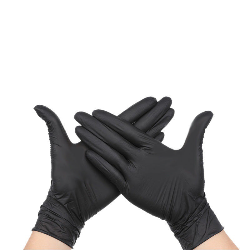 100 gloves Black Premium Disposable Nitrile Gloves - Powder-Free & Extra Durable for Multi-Purpose Use(S)