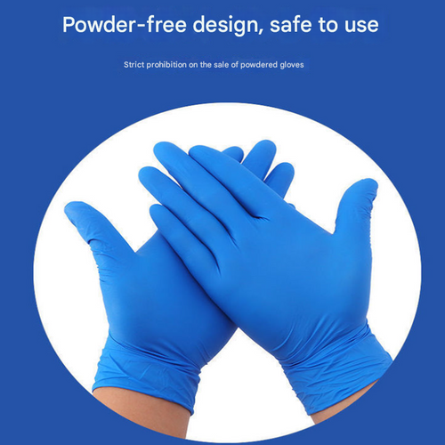 100 glovesBlack Premium Disposable Nitrile Gloves - Powder-Free & Extra Durable for Multi-Purpose Use(L)