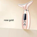 Multi-Functional Neck & Face Beauty Massager - Constant Heat, Ion Infusion & Sonic Vibration(gold)