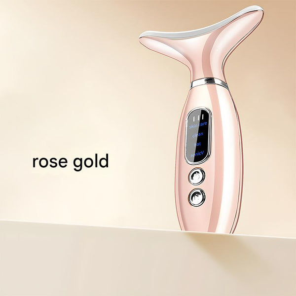 Multi-Functional Neck & Face Beauty Massager (Gold)