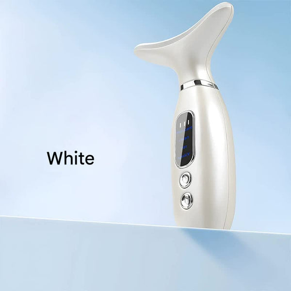 Multi-Functional Neck & Face Beauty Massager (White)