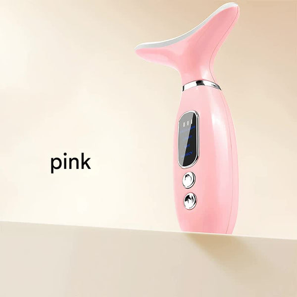 Multi-Functional Neck & Face Beauty Massager (Pink)