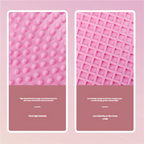 Dual-Side Textured Fitness Balance Board - Core Strengthener with Anti-Slip Massage Surface(pink)