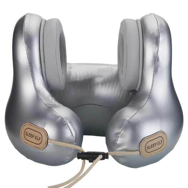 Smart Neck Pillow with Dual Noise Reduction - (Silver)